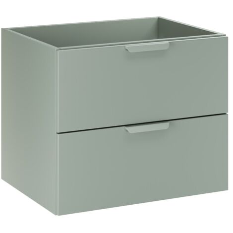 Meuble sous vasque suspendu ASTER vert 60 cm