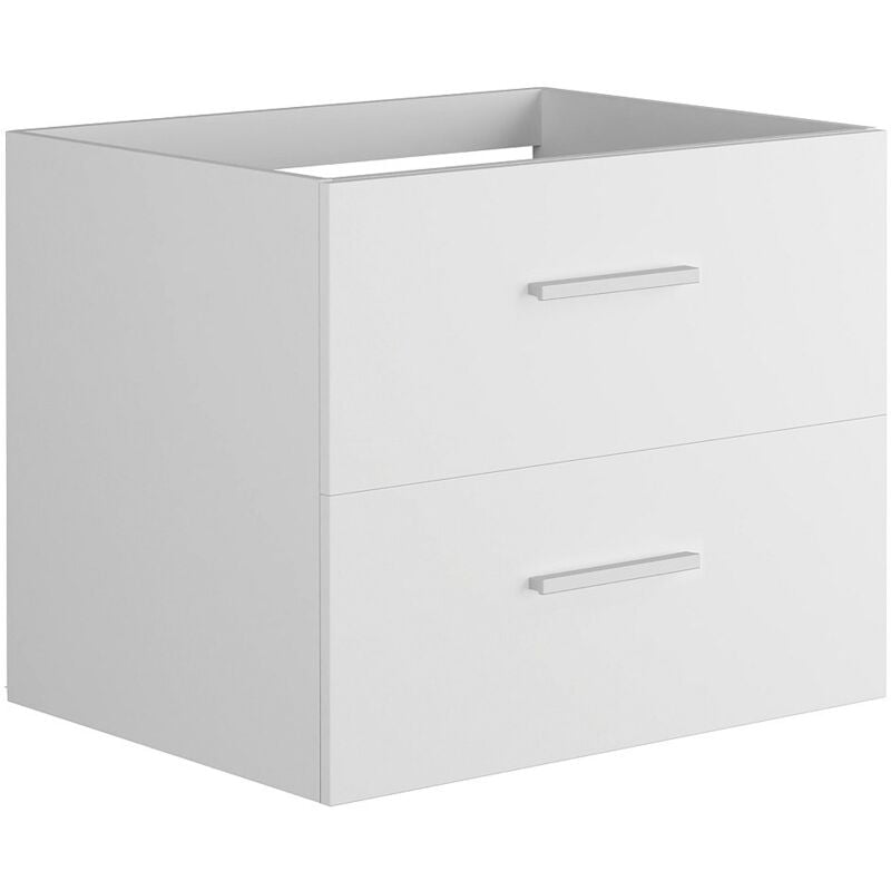 Meuble sous vasque suspendu - Coloris blanc - 60 cm - KAYLA