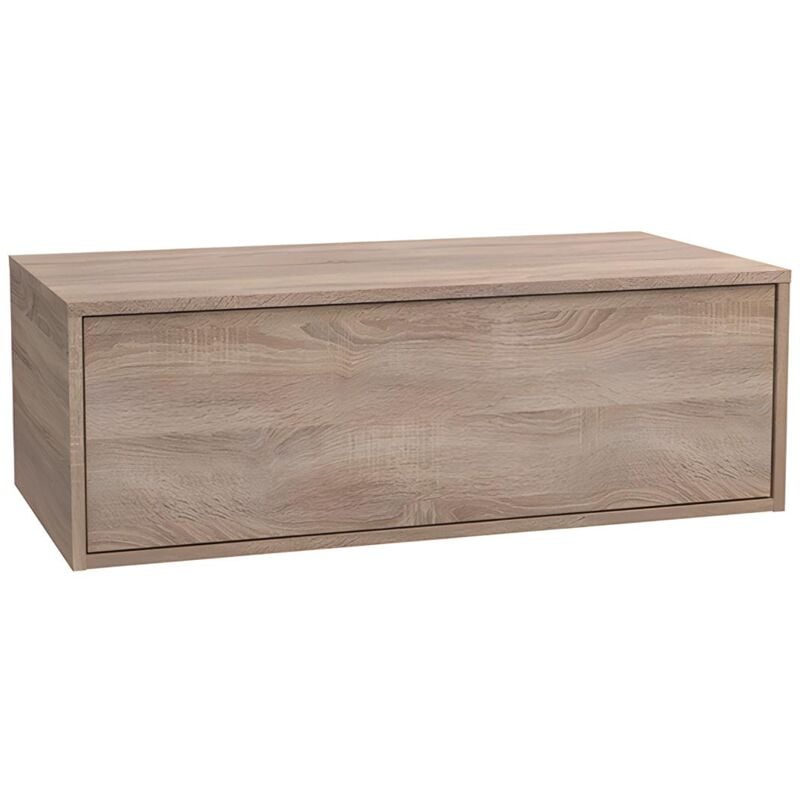 Vente-unique - Meuble sous vasque suspendu - Coloris naturel clair - 94 cm - teana ii