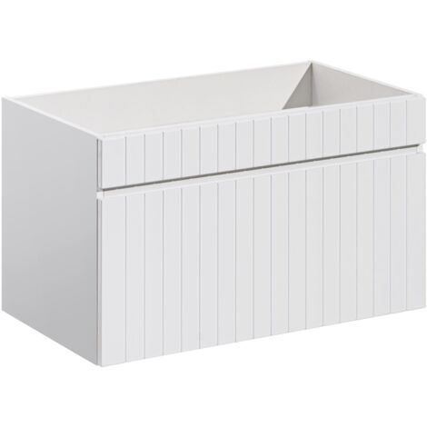 Meuble sous vasque suspendu ICONIC blanc 80 cm