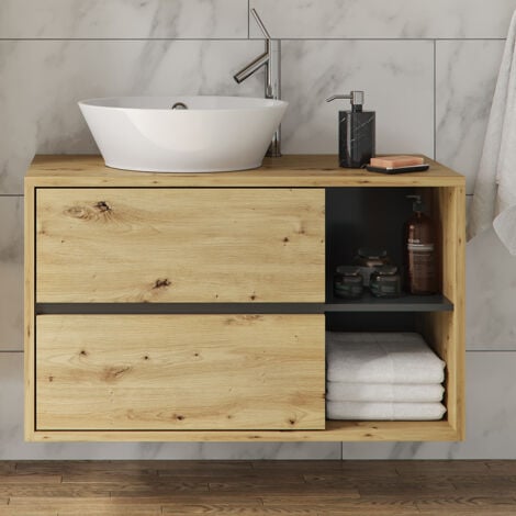 Ensemble mobilier de salle de bains Vicco Viola blanc, armoire de toilette