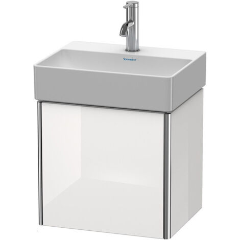 Meuble sous-vasque XSQUARE 397x434x340mm ouverture droite blanc brillant lack
