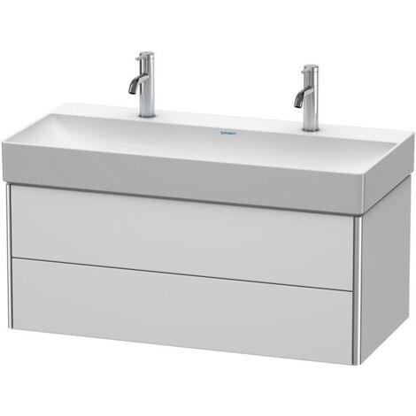 Meuble sous-vasque XSQUARE 397x984x460mm blanc semi-brillant