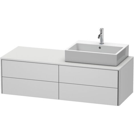 Meuble sous-vasque XSQUARE 400x1400x548m avec éclairage blanc semi-brillant