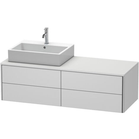 Meuble sous-vasque XSQUARE 400x1400x548m avec éclairage li blanc sdm