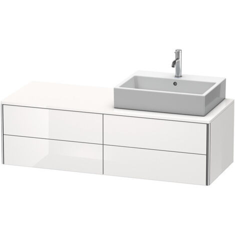 Meuble sous-vasque XSQUARE 400x1400x548m avec éclairage re blanc brillant