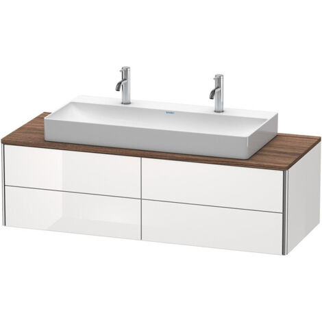 Meuble sous-vasque XSQUARE 400x1400x548mm blanc brillant lack