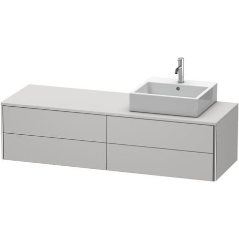 Meuble sous-vasque XSQUARE 400x1600x548m avec éclairage re blanc nordique