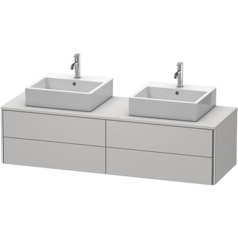 Meuble sous-vasque XSQUARE 400x1600x548mm f 2 Be blanc nordique