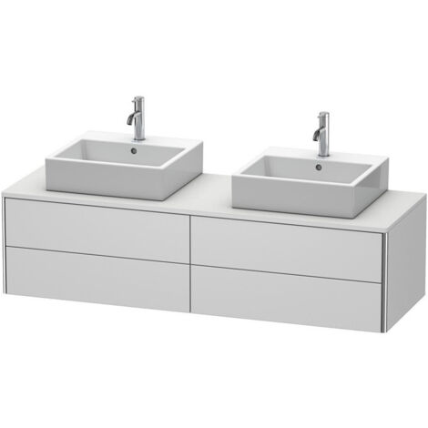 Meuble sous-vasque XSQUARE 400x1600x548mm f 2 Be blanc sdm