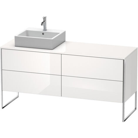 Meuble sous-vasque XSQUARE 778x1600x548m avec éclairage li blanc brillant lack