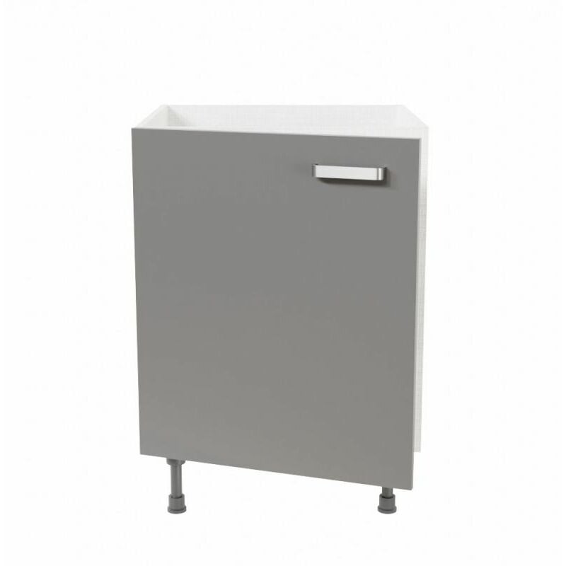 Meuble sous évier - 60 cm - Gris