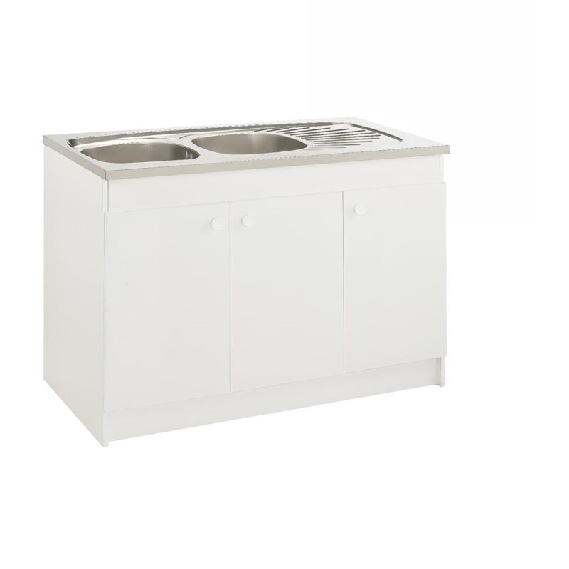 Meuble sous évier PRIMO 3 portes 120 cm sans niche Meuble sous évier PRIMO 3 portes 120 cm sans niche