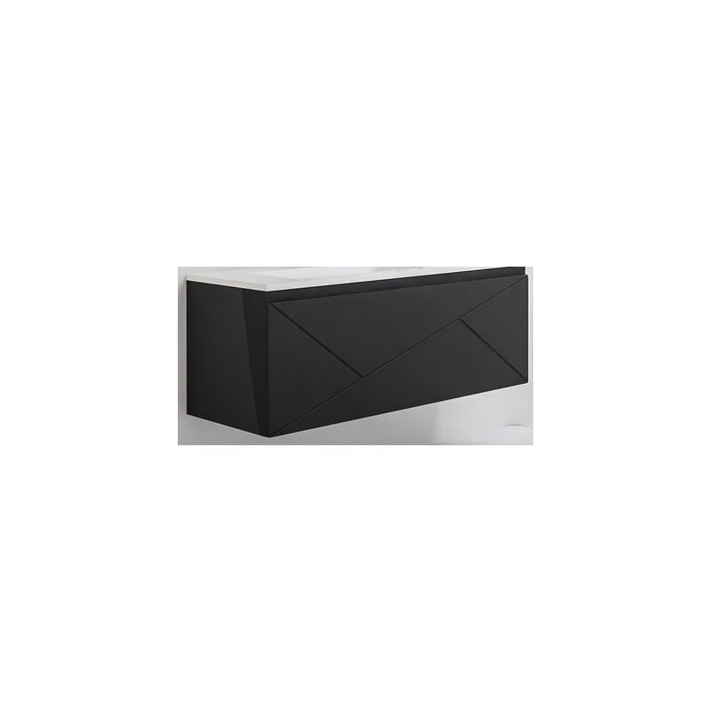 Meuble susp ancodesign noir mat 120CM 4 tiroirs