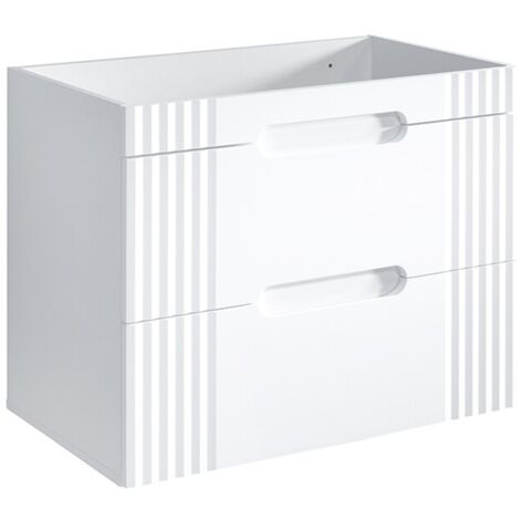 Meuble suspendu sous lavabo FIJI BLANC  80 cm