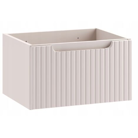Meuble suspendu sous vasque NOVA cachemire 50 cm – 1 tiroir