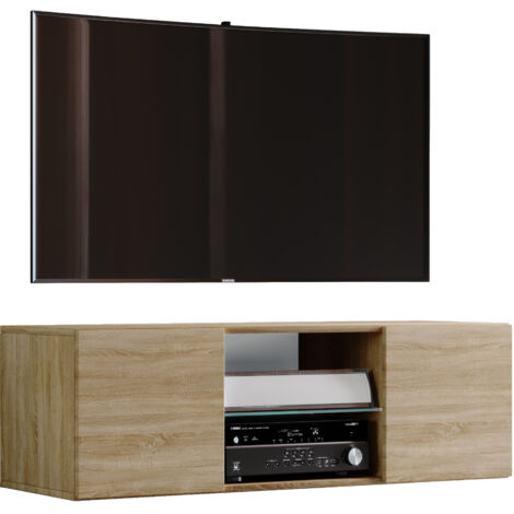 Meuble téléviseur Jusa H. 40 x L. 115 x P. 36 cm Sonoma Eiche