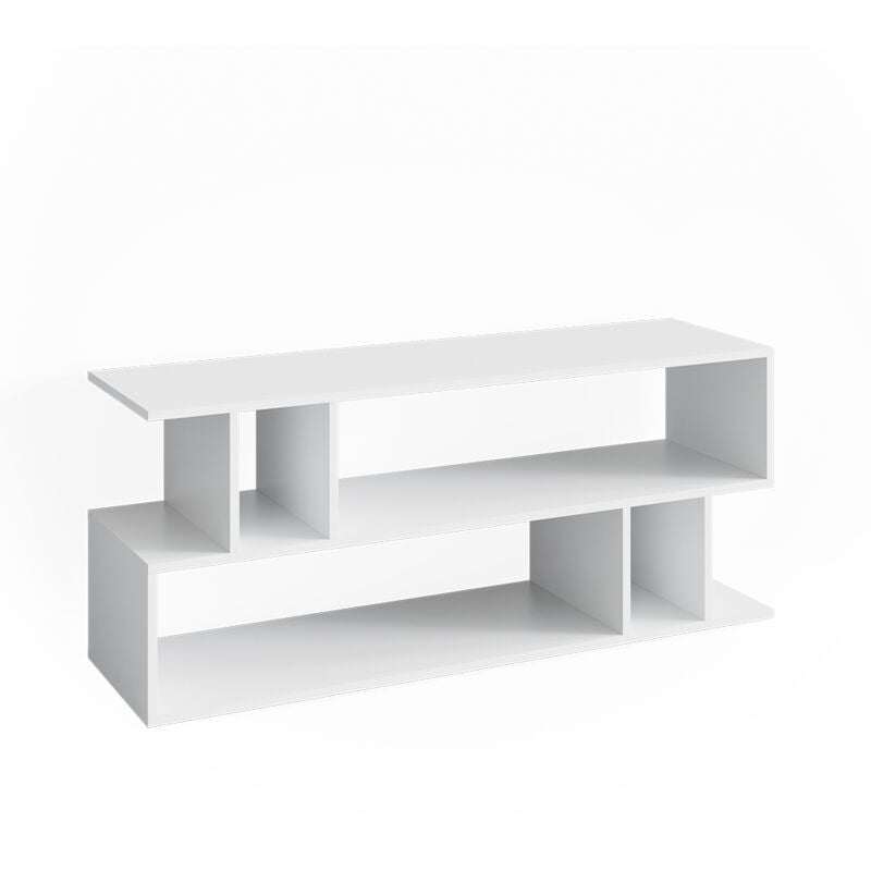 Vicco - Meuble tv Karel, Blanc, 120 x 50.6 cm