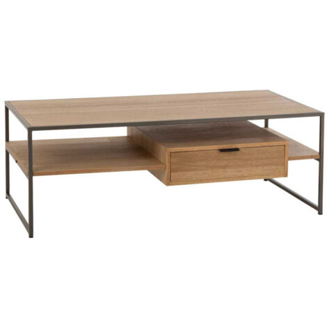 Meuble TV 1 Tiroir "Giuseppe" 120cm Naturel