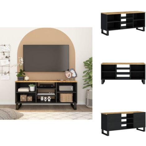 Meuble TV 100x33x46 cm bois de manguier et d'ingénierie - Meubles Tv - Meuble Tv - Support Tv - Unité Tv - Meuble Salle Séjour