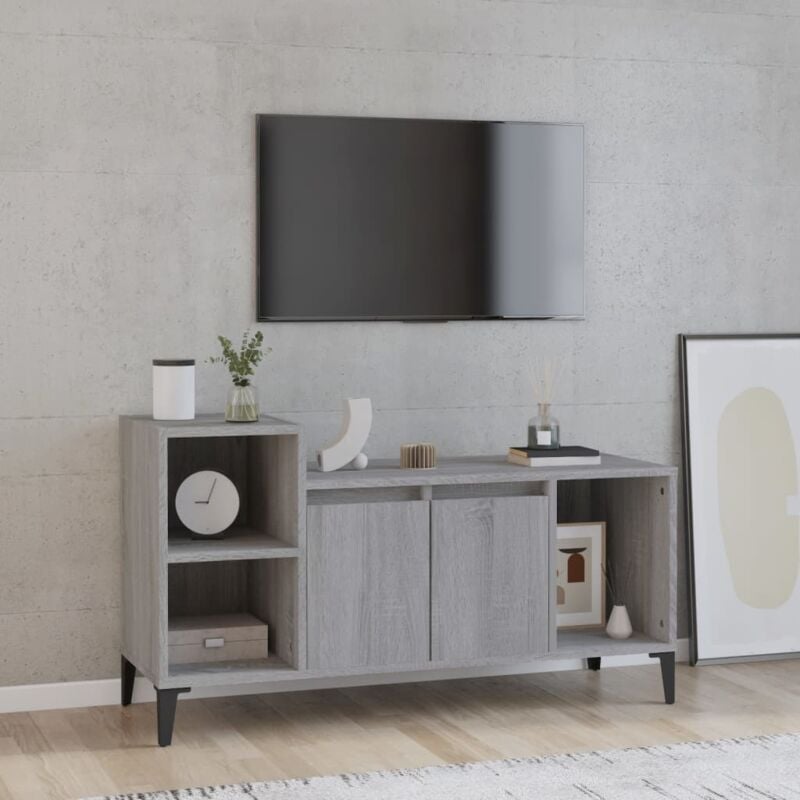 Vidaxl - Meuble tv Sonoma gris 100x35x55 cm Bois d'ingénierie