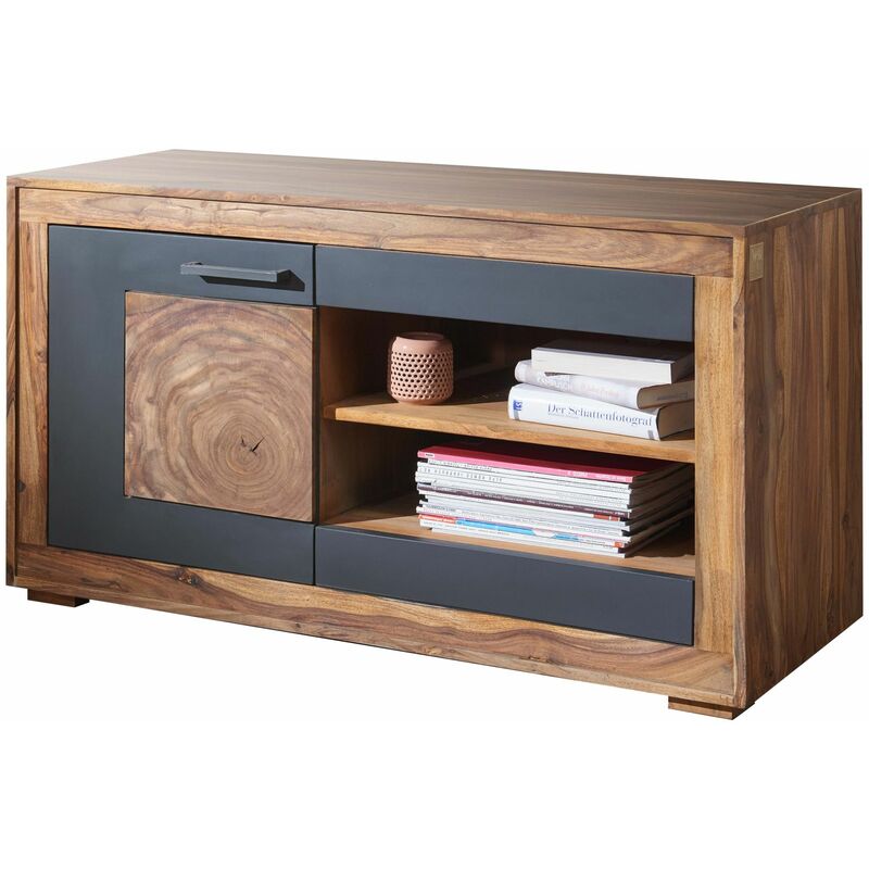 Massivmoebel24.de - Meuble TV 108x46 Palissandre teinté Brun TURIN #18 - brun