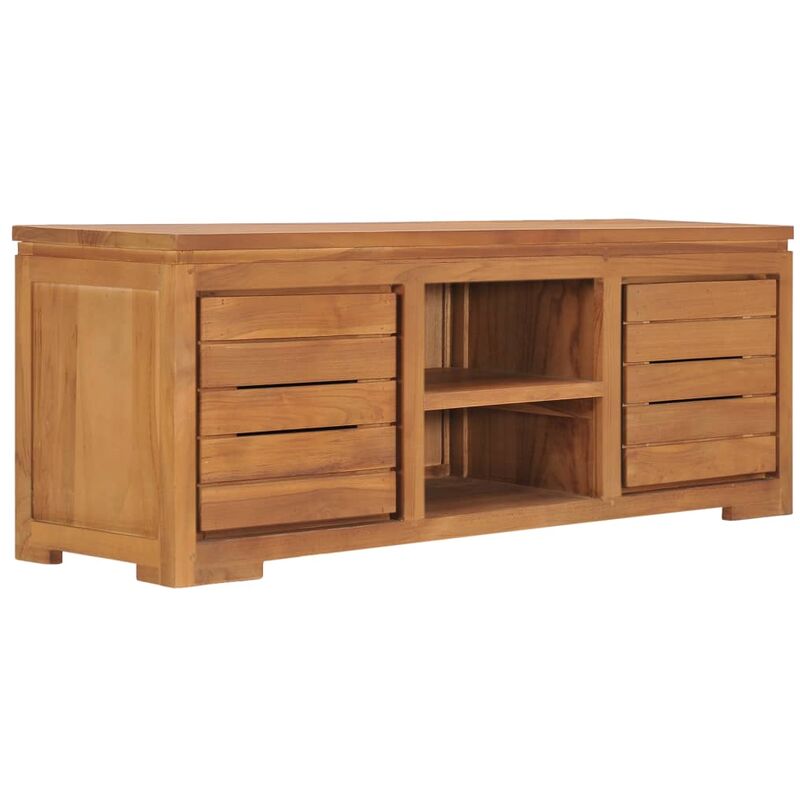 Vidaxl - Armoire à télévision 110x30x40 cm en bois de teck solide