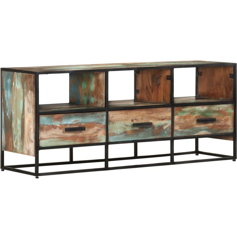 Vidaxl - Meuble tv 110x30x45 cm Bois de recuperation massif 