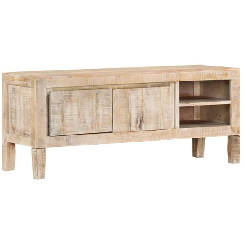 Vidaxl - Meuble tv 110x35x46 cm bois massif de manguier