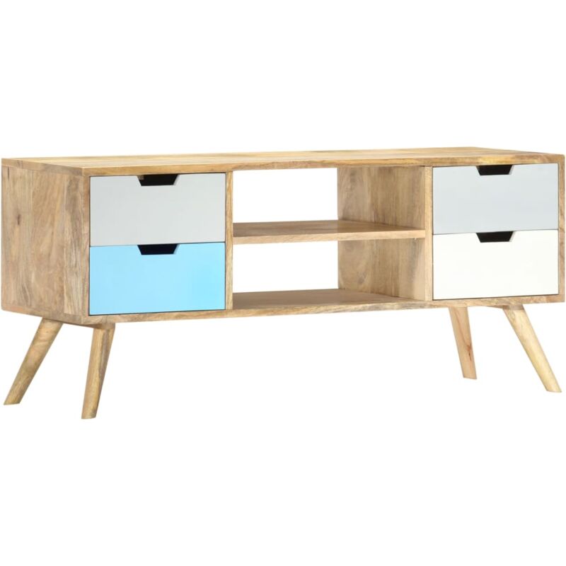 Vidaxl - Meuble TV 110x35x48 cm Bois de manguier massif