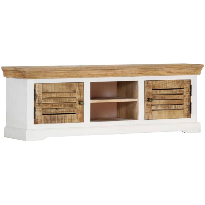 Vidaxl - Meuble tv 118x30x40 cm Bois de manguier massif