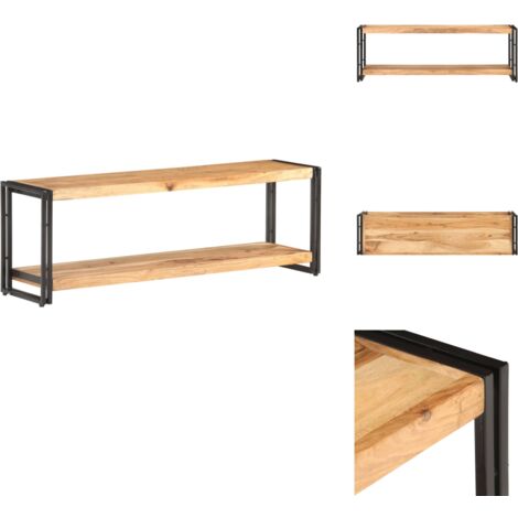 Meuble TV 120x30x40 cm Bois d'acacia massif - Meubles Tv - Meuble Tv - Meuble Industriel - Meuble Salon - Acacia Massif