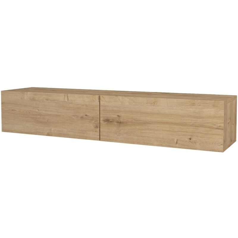 Meuble tv 135 x 31 x 25 cm effet chêne