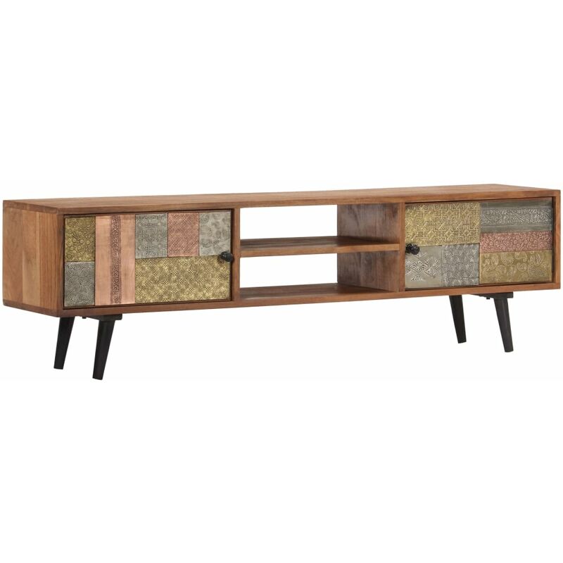 Vidaxl - Meuble TV 140x30x40 cm Bois solide d'acacia