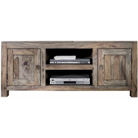 Meuble TV 145x45 Palissandre huilé Gris taupe NATURE GREY 41