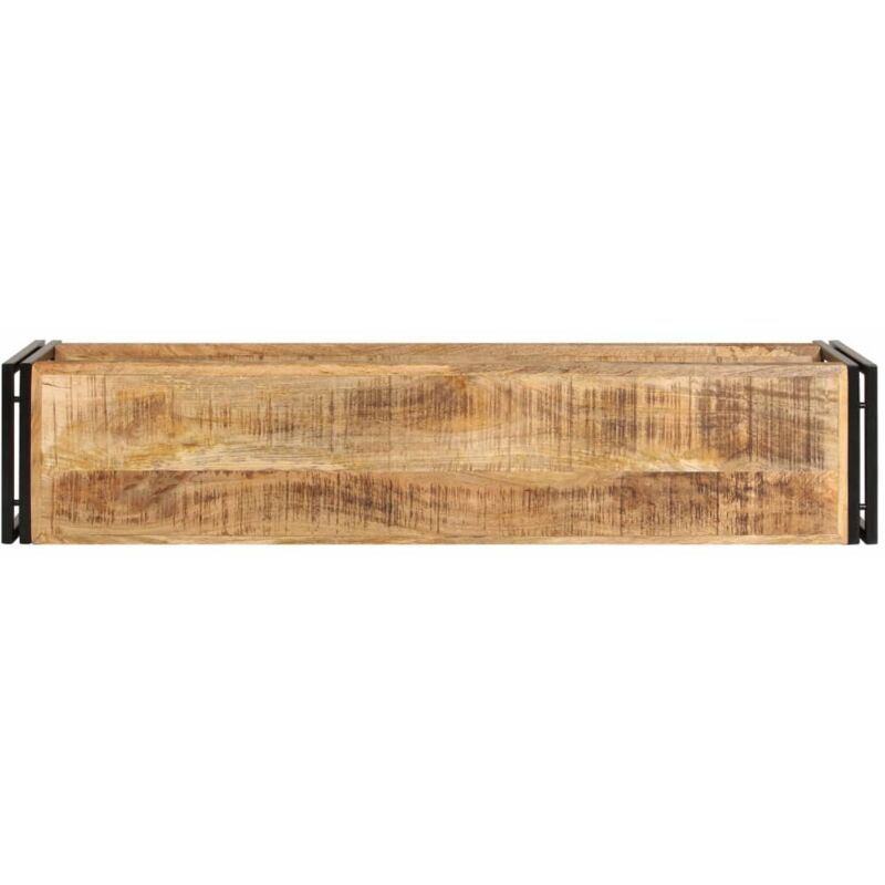 Vidaxl Bois Massif De Manguier Meuble Tv Etagere Armoire Basse Stereo Meuble Multimedia Support Pour Tv Salon Salle De Sejour Maison Meubles De Rangement Ameublement Et Decoration