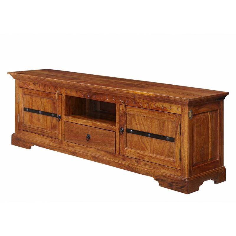 Meuble tv 170x40 Acacia laqué Miel oxford 0324