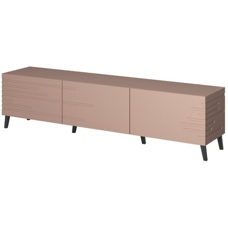Meuble TV 186x48x40 cm Rose antique NOVAK meuble Hi-fi luxueux sideboeard sur pied