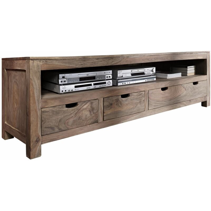 Meuble TV 190x50 Palissandre huilé Gris taupe NATURE GREY 44