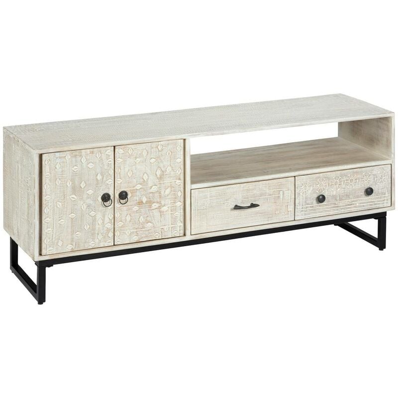 Atmosphera - Meuble tv Ajay manguier 54x140cm créateur d'intérieur