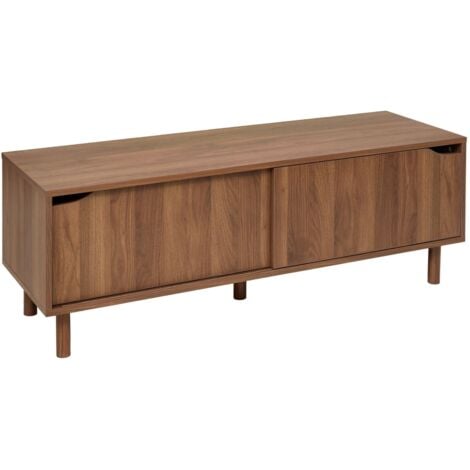 5FIVE SIMPLY SMART Meuble tv 2 étagères slidy bois foncé - 5five