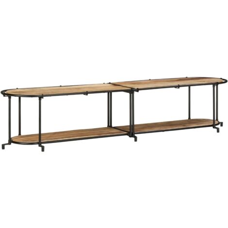 Meuble TV 200x42x40 cm bois massif de manguier brut vidaXL