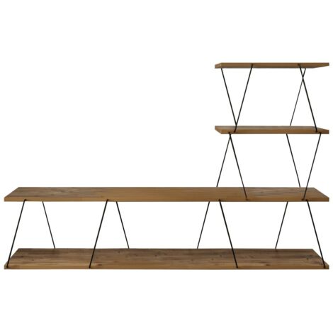 Meuble TV 3 niveaux design minimaliste VICTOR