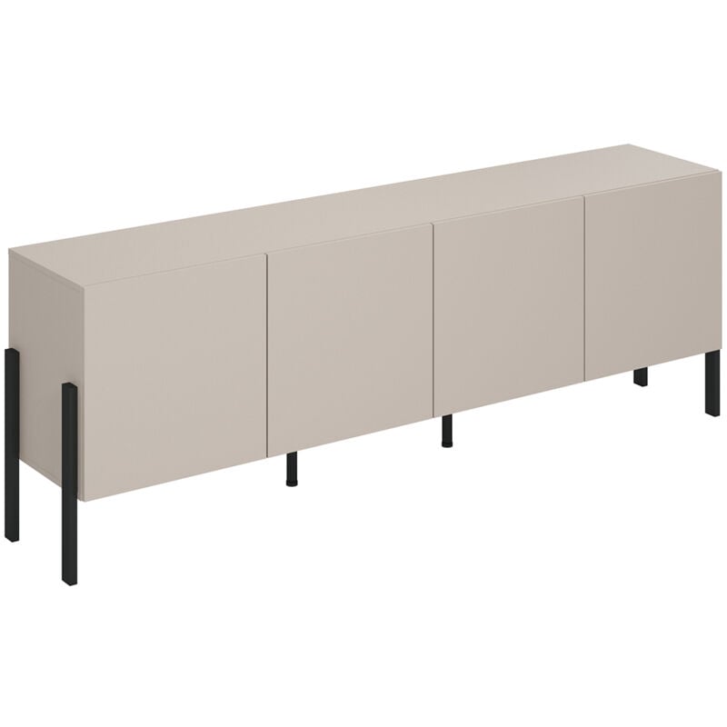 Petits-meubles - Meuble tv 4 portes 200 cm Bérénice Cachemire