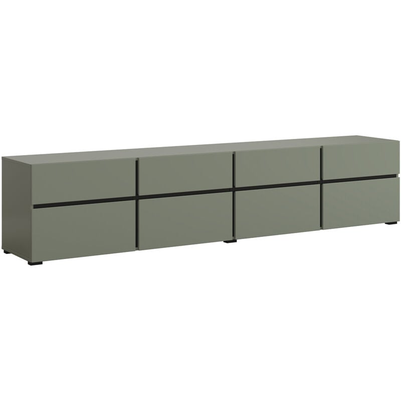 Petits-meubles - Meuble tv 4 portes 225 cm Lilia Vert