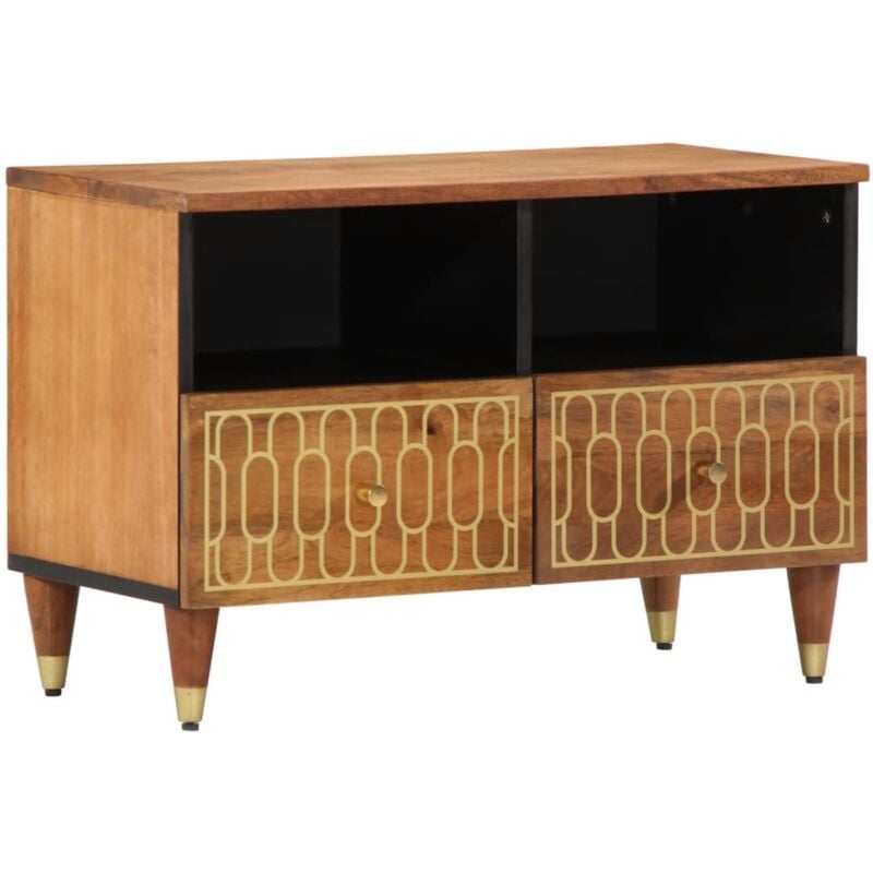 Vidaxl - Meuble tv 70x33x46 cm Bois massif de manguier