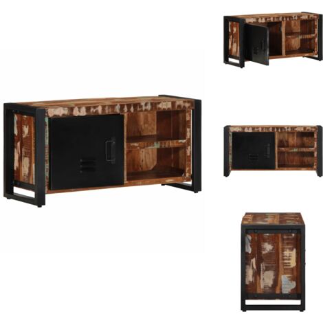Meuble TV 80x30x40 cm bois de récupération massif - Meuble TV - Meubles TV - Banc Tv - Buffet Tv