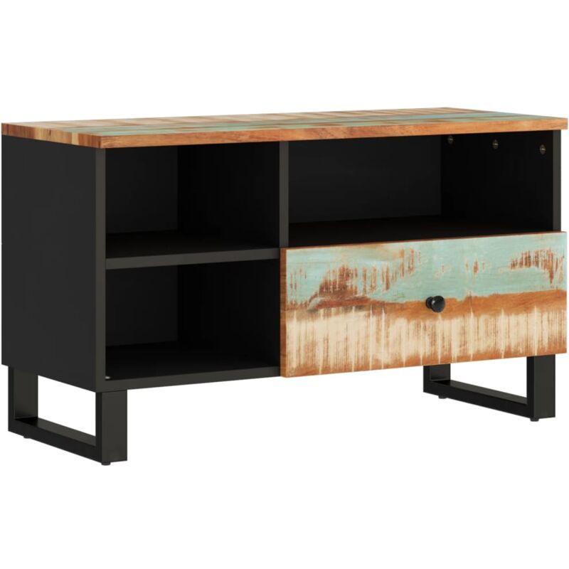 Vidaxl - Meuble tv 80x33x46 cm bois de récupération et d'ingénierie