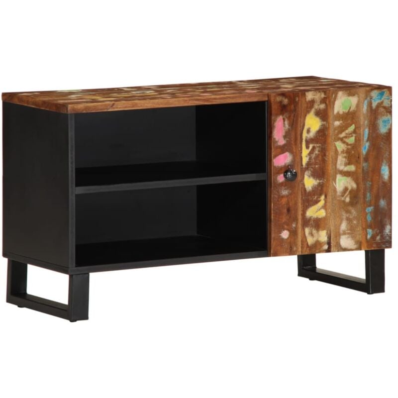 Vidaxl - Meuble tv 80x33x46 cm bois de récupération et d'ingénierie