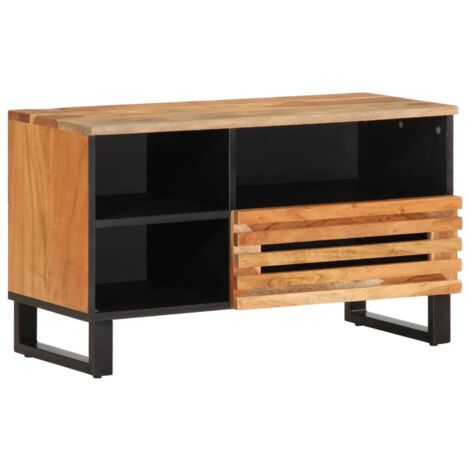 Meuble TV 80x34x46 cm bois d'acacia massif vidaXL248154